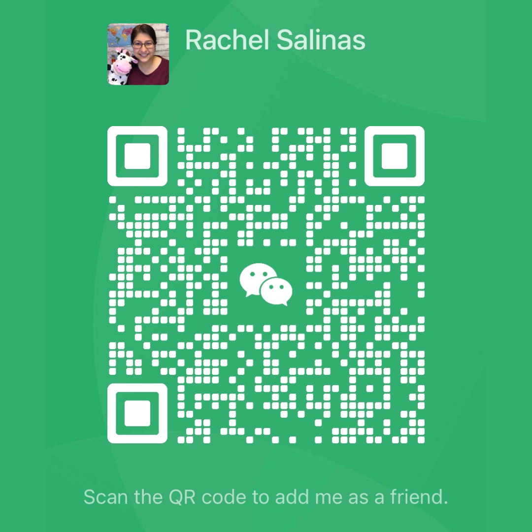 WeChat QR code for Rachel